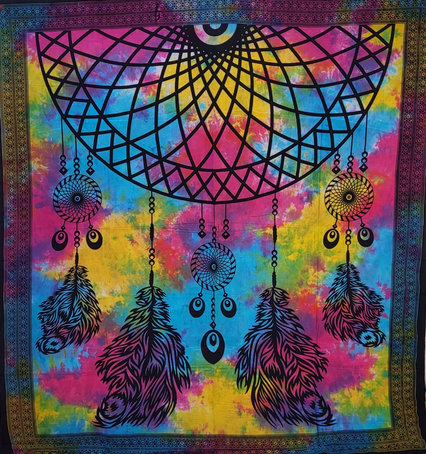 Manta Tapiz Decorativo Mandala Meditación Para Pared Chica