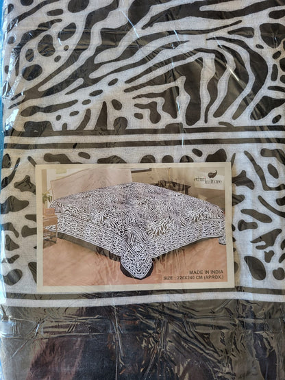 Manta con estampado leopardo