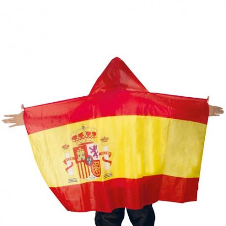 poncho de la bandera de españa